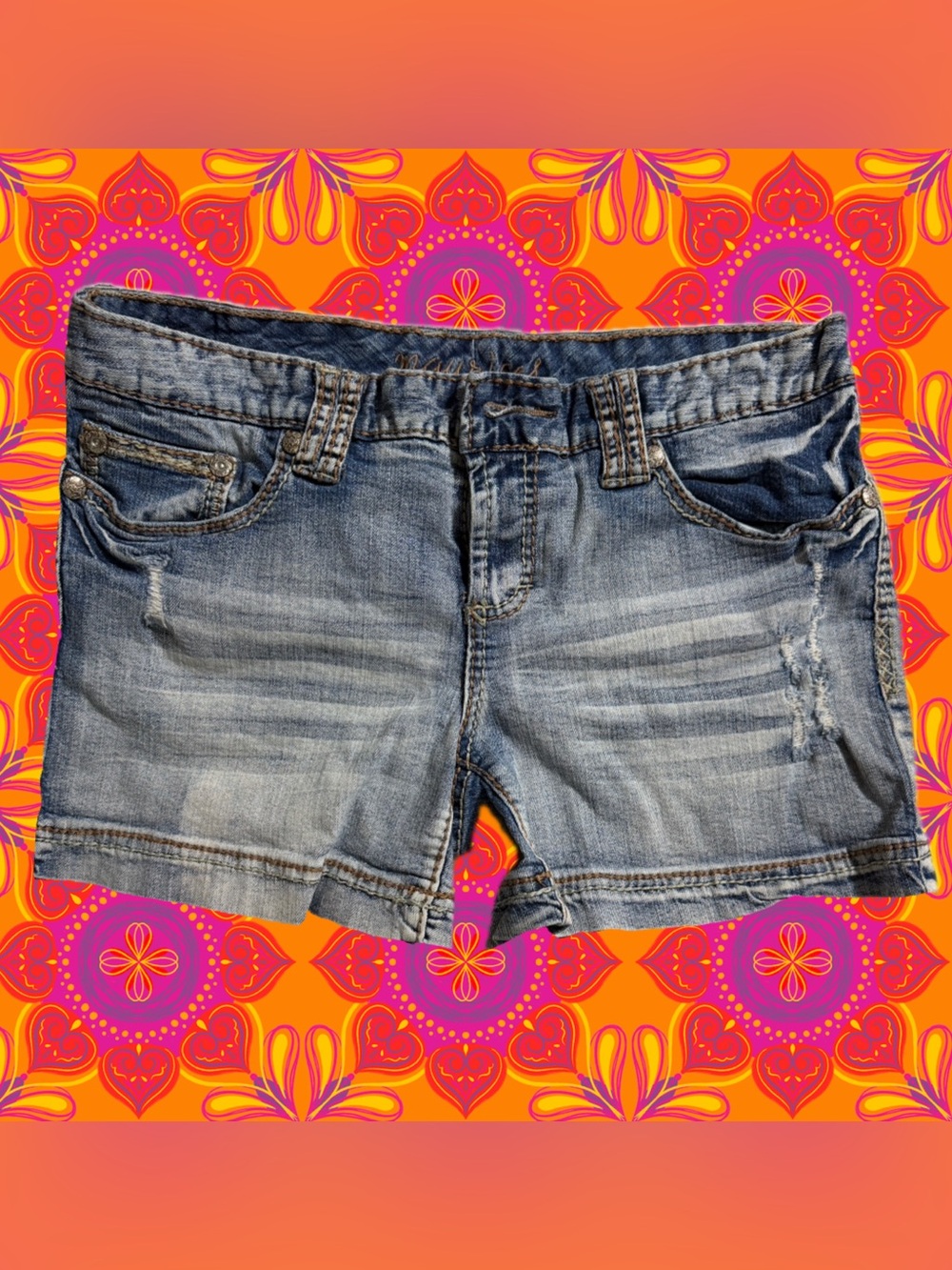 Maurices Retro Junior Size 9 Blue Jean Denim Shorts